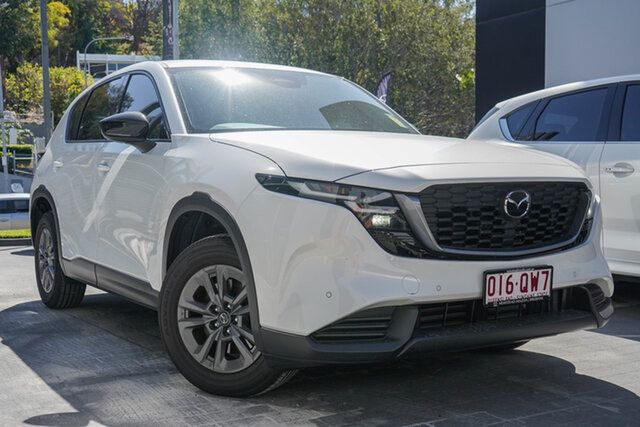 Demo Mazda CX-5 KM0HA0 G25 SKYACTIV-Drive i-ACTIV AWD Evolve Newstead, 2026 Mazda CX-5 KM0HA0 G25 SKYACTIV-Drive i-ACTIV AWD Evolve Rhodium White 6 Speed Sports Automatic