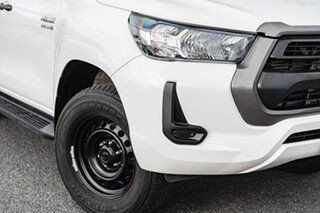 2020 Toyota Hilux GUN126R SR Double Cab White 6 Speed Sports Automatic Cab Chassis.
