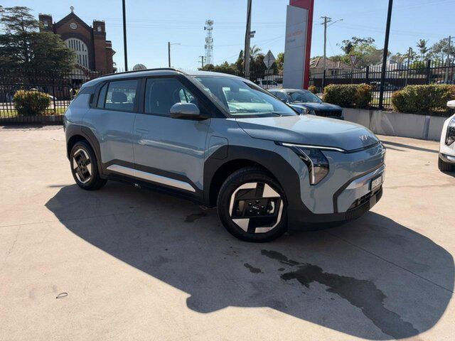 Demo Kia EV3 SV MY27 Air 2WD Long Range East Maitland, 2026 Kia EV3 SV MY27 Air 2WD Long Range Frost Blue 1 Speed Reduction Gear Wagon