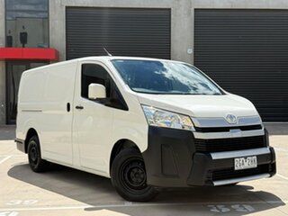2019 Toyota HiAce KDH201R Crewvan LWB White 4 Speed Automatic Van Wagon.