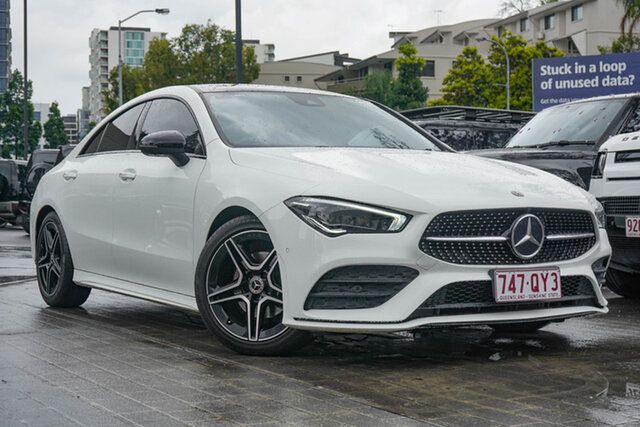 Used Mercedes-Benz CLA-Class C118 801+051MY CLA200 DCT Newstead, 2021 Mercedes-Benz CLA-Class C118 801+051MY CLA200 DCT White 7 Speed Sports Automatic Dual Clutch