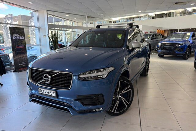 Used Volvo XC90 256 MY18 T6 R-Design (AWD) Brookvale, 2018 Volvo XC90 256 MY18 T6 R-Design (AWD) Blue 8 Speed Automatic Geartronic Wagon