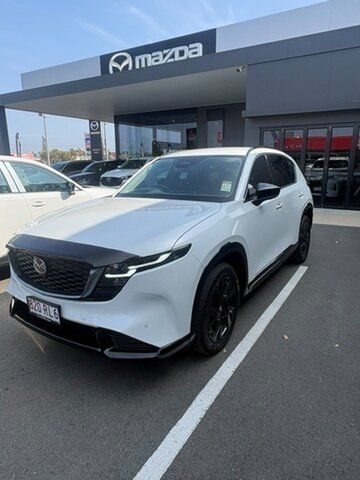 Demo Mazda CX-5 KF4WLA G25 SKYACTIV-Drive i-ACTIV AWD GT SP Bundaberg, 2026 Mazda CX-5 KF4WLA G25 SKYACTIV-Drive i-ACTIV AWD GT SP White 6 Speed Sports Automatic Wagon