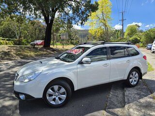 2011 Subaru Outback B5A MY11 2.0D AWD Premium Crystal White Pearl 6 Speed Manual Wagon.