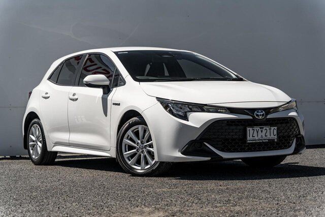 Used Toyota Corolla ZWE219R Ascent Sport E-CVT Hybrid Keysborough, 2023 Toyota Corolla ZWE219R Ascent Sport E-CVT Hybrid White 1 Speed Constant Variable Hatchback