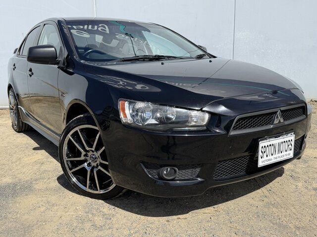Used Mitsubishi Lancer CJ MY10 ES Hoppers Crossing, 2010 Mitsubishi Lancer CJ MY10 ES Black 5 Speed Manual Sedan