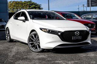 2026 Mazda 3 BP2H7A G20 SKYACTIV-Drive Touring White 6 Speed Sports Automatic Hatchback.