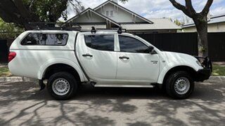 2011 Mitsubishi Triton MN MY11 GLX (4x4) White Crystal 4 Speed Automatic 4x4 Double Cab Utility