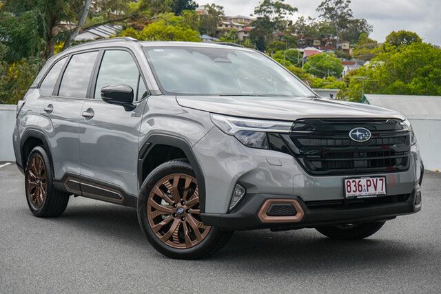 Demo Subaru Forester S6 MY26 Hybrid Sport CVT AWD Mount Gravatt, 2026 Subaru Forester S6 MY26 Hybrid Sport CVT AWD River Rock Grey 8 Speed Constant Variable Wagon