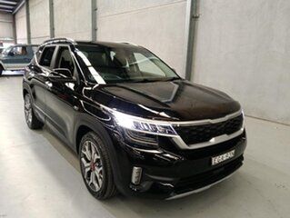 2019 Kia Seltos SP2 MY20 GT-Line DCT AWD Cherry Black 7 Speed Sports Automatic Dual Clutch Wagon.