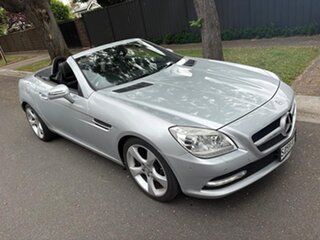 2012 Mercedes-Benz SLK-Class R172 SLK350 BlueEFFICIENCY 7G-Tronic + Silver 7 Speed Sports Automatic