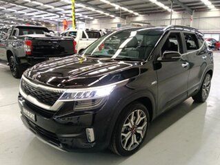 2019 Kia Seltos SP2 MY20 GT-Line DCT AWD Cherry Black 7 Speed Sports Automatic Dual Clutch Wagon