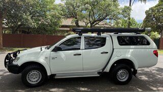 2011 Mitsubishi Triton MN MY11 GLX (4x4) White Crystal 4 Speed Automatic 4x4 Double Cab Utility