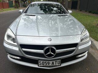 2012 Mercedes-Benz SLK-Class R172 SLK350 BlueEFFICIENCY 7G-Tronic + Silver 7 Speed Sports Automatic