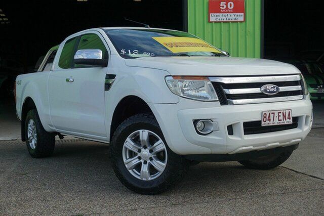 Used Ford Ranger PX XLT Super Cab Slacks Creek, 2015 Ford Ranger PX XLT Super Cab White 6 Speed Manual Utility