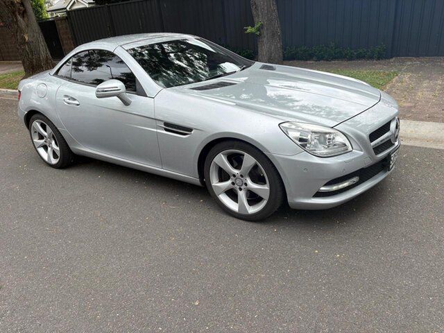 Used Mercedes-Benz SLK-Class R172 SLK350 BlueEFFICIENCY 7G-Tronic + Prospect, 2012 Mercedes-Benz SLK-Class R172 SLK350 BlueEFFICIENCY 7G-Tronic + Silver 7 Speed Sports Automatic