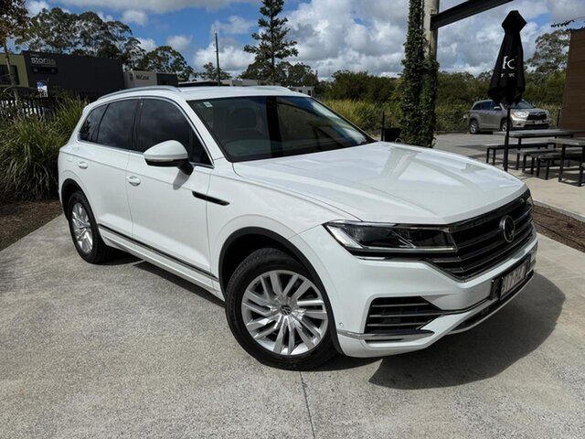 Used Volkswagen Touareg CR MY23 170TDI Tiptronic 4MOTION Cooroy, 2022 Volkswagen Touareg CR MY23 170TDI Tiptronic 4MOTION White 8 Speed Sports Automatic Wagon