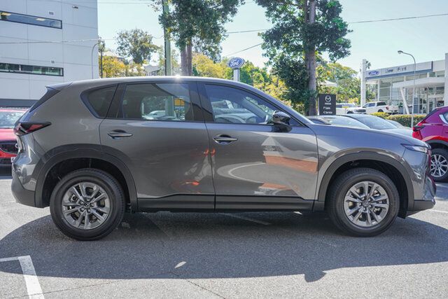 New Mazda CX-5 KM0HA0 G25 SKYACTIV-Drive i-ACTIV AWD Pure Newstead, 2026 Mazda CX-5 KM0HA0 G25 SKYACTIV-Drive i-ACTIV AWD Pure Machine Grey 6 Speed Sports Automatic