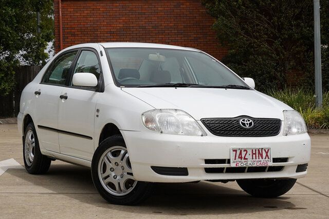 Used Toyota Corolla ZZE122R Ascent Toowoomba, 2004 Toyota Corolla ZZE122R Ascent White 4 Speed Automatic Sedan