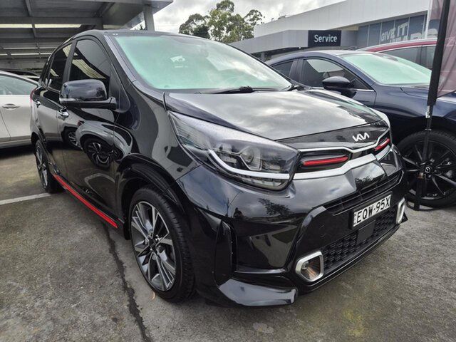 Used Kia Picanto JA MY22 GT-Line Waitara, 2021 Kia Picanto JA MY22 GT-Line Black 4 Speed Automatic Hatchback