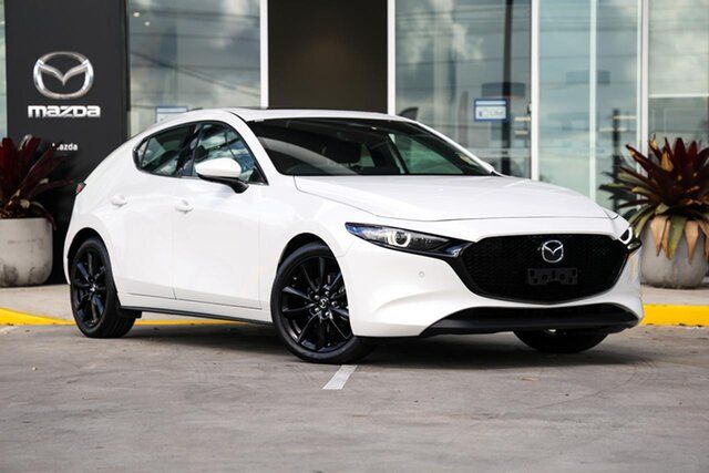 New Mazda 3 BP2HLA G25 SKYACTIV-Drive Astina Kirrawee, 2026 Mazda 3 BP2HLA G25 SKYACTIV-Drive Astina Snowflake White Pearl 6 Speed Sports Automatic