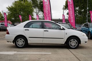 2004 Toyota Corolla ZZE122R Ascent White 4 Speed Automatic Sedan.