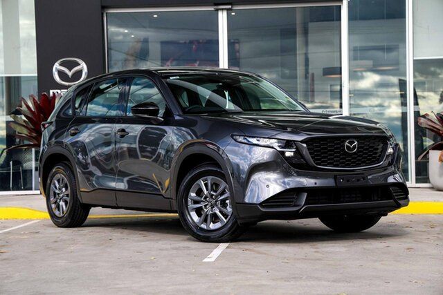New Mazda CX-5 KM0HA0 G25 SKYACTIV-Drive i-ACTIV AWD Pure Kirrawee, 2026 Mazda CX-5 KM0HA0 G25 SKYACTIV-Drive i-ACTIV AWD Pure Machine Grey 6 Speed Sports Automatic