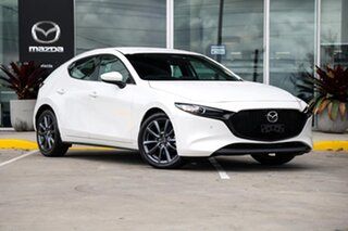 2026 Mazda 3 BP2HLA G25 SKYACTIV-Drive GT Snowflake White Pearl 6 Speed Sports Automatic Hatchback.