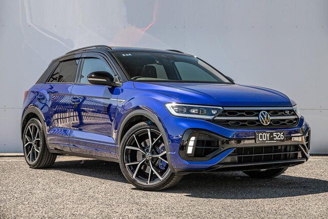 Used Volkswagen T-ROC D11 MY23 R DSG 4MOTION Keysborough, 2023 Volkswagen T-ROC D11 MY23 R DSG 4MOTION Blue 7 Speed Sports Automatic Dual Clutch Wagon