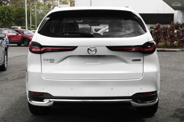 Demo Mazda CX-90 KK G50e Skyactiv-Drive i-ACTIV AWD Azami East Maitland, 2026 Mazda CX-90 KK G50e Skyactiv-Drive i-ACTIV AWD Azami Rhodium White 8 Speed