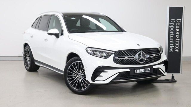 Demonstrator Mercedes-Benz GLC-Class X254 806+056MY GLC200 9G-TRONIC 4MATIC Rushcutters Bay, 2025 Mercedes-Benz GLC-Class X254 806+056MY GLC200 9G-TRONIC 4MATIC White 9 Speed Sports Automatic