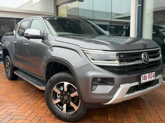 Demo Volkswagen Amarok NF MY25 TDI600 4MOTION Perm Style Toowoomba, 2025 Volkswagen Amarok NF MY25 TDI600 4MOTION Perm Style Dark Grey 10 Speed Automatic Utility