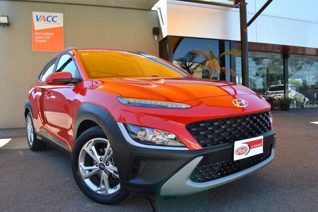 Used Hyundai Kona Os.v4 MY21 Active 2WD Fawkner, 2021 Hyundai Kona Os.v4 MY21 Active 2WD Red 8 Speed Constant Variable Wagon