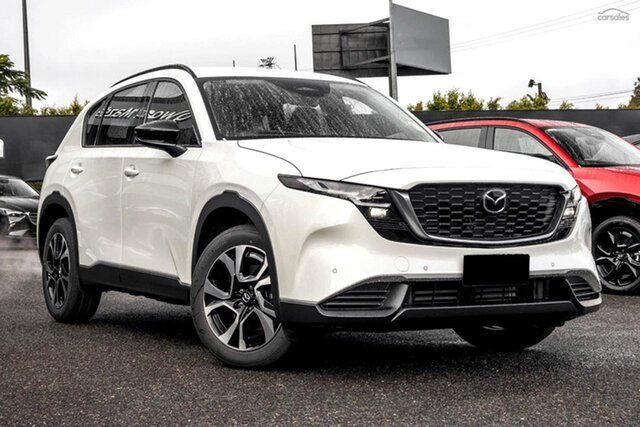 New Mazda CX-5 KM0HA0 G25 SKYACTIV-Drive i-ACTIV AWD Touring Waitara, 2026 Mazda CX-5 KM0HA0 G25 SKYACTIV-Drive i-ACTIV AWD Touring White 6 Speed Sports Automatic Wagon