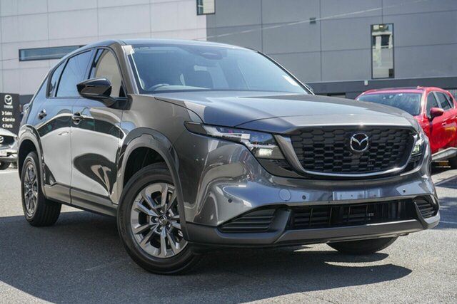 New Mazda CX-5 KM0HA0 G25 SKYACTIV-Drive i-ACTIV AWD Pure East Maitland, 2026 Mazda CX-5 KM0HA0 G25 SKYACTIV-Drive i-ACTIV AWD Pure Machine Grey 6 Speed Sports Automatic
