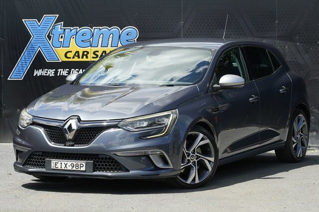 Used Renault Megane BFB GT EDC Campbelltown, 2016 Renault Megane BFB GT EDC Grey 7 Speed Sports Automatic Dual Clutch Hatchback
