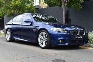 2016 BMW 5 Series F10 LCI 528i Steptronic M Sport Blue 8 Speed Sports Automatic Sedan