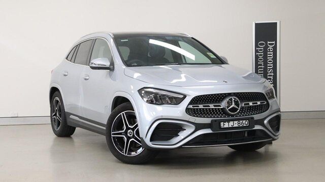 Demonstrator Mercedes-Benz GLA-Class H247 805+055MY GLA200 DCT Rushcutters Bay, 2025 Mercedes-Benz GLA-Class H247 805+055MY GLA200 DCT Silver 7 Speed Sports Automatic Dual Clutch
