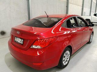 2014 Hyundai Accent RB2 MY15 Active Red 4 Speed Sports Automatic Sedan.