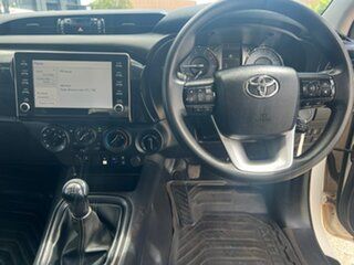 2021 Toyota Hilux GUN126R SR (4x4) White 6 Speed Manual Double Cab Chassis