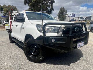 2021 Toyota Hilux GUN126R SR (4x4) White 6 Speed Manual Double Cab Chassis.