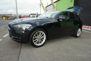 2014 BMW 1 Series F20 MY0713 118i Steptronic Black 8 Speed Sports Automatic Hatchback