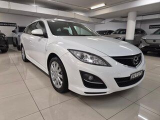 2010 Mazda 6 GH1052 MY10 Classic White 5 Speed Sports Automatic Wagon.
