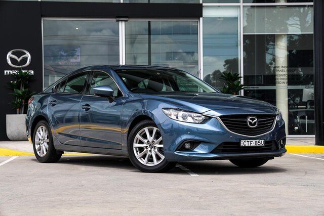 Used Mazda 6 GJ1031 Touring SKYACTIV-Drive Kirrawee, 2014 Mazda 6 GJ1031 Touring SKYACTIV-Drive Blue 6 Speed Sports Automatic Sedan