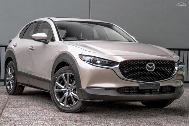 New Mazda CX-30 DM2WLA G25 SKYACTIV-Drive Astina Bundamba, 2026 Mazda CX-30 DM2WLA G25 SKYACTIV-Drive Astina Platinum Quartz 6 Speed Sports Automatic Wagon