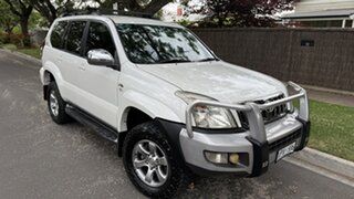2007 Toyota Landcruiser Prado KDJ120R 07 Upgrade VX (4x4) Pearl White 5 Speed Automatic Wagon.