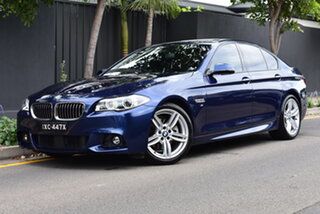 2016 BMW 5 Series F10 LCI 528i Steptronic M Sport Blue 8 Speed Sports Automatic Sedan.