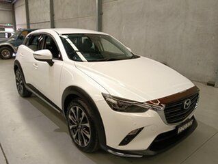 2018 Mazda CX-3 DK4W7A sTouring SKYACTIV-Drive i-ACTIV AWD White 6 Speed Sports Automatic Wagon.