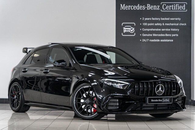 Used Mercedes-Benz A-Class W177 805+055MY A45 AMG SPEEDSHIFT DCT 4MATIC+ S Keysborough, 2025 Mercedes-Benz A-Class W177 805+055MY A45 AMG SPEEDSHIFT DCT 4MATIC+ S Black 8 Speed