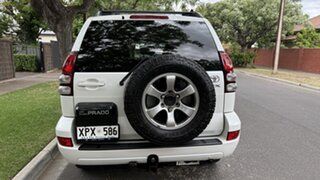 2007 Toyota Landcruiser Prado KDJ120R 07 Upgrade VX (4x4) Pearl White 5 Speed Automatic Wagon